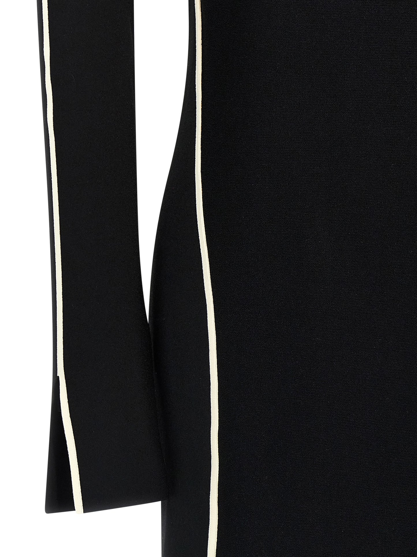 Bicolor Viscose Midi Dress