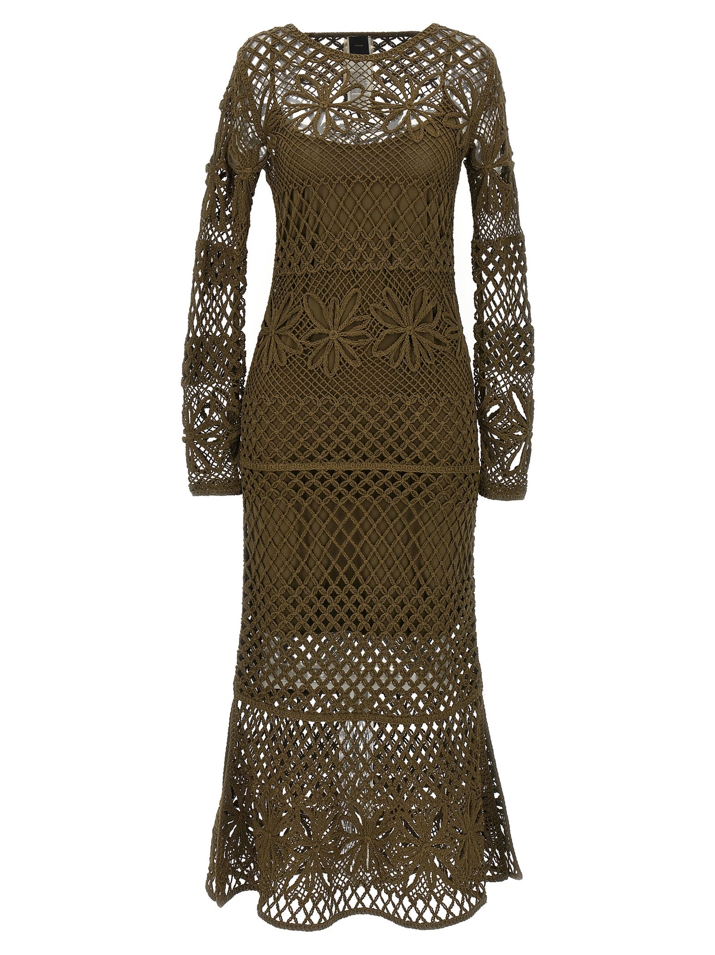 Bicolor Viscose Midi Dress
