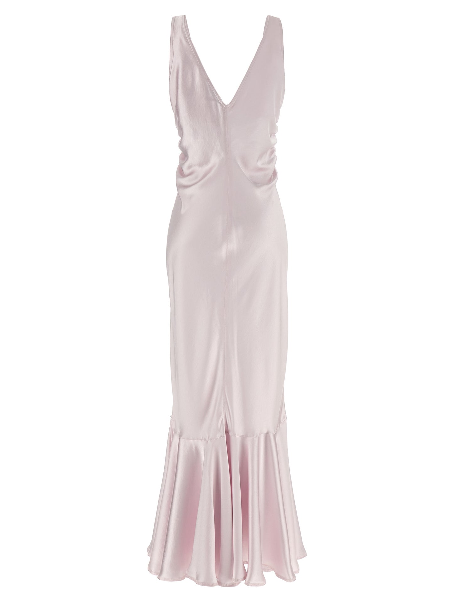 Multicolor Polyester Long Dress