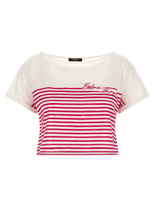 Fuchsia Cotton T-Shirt