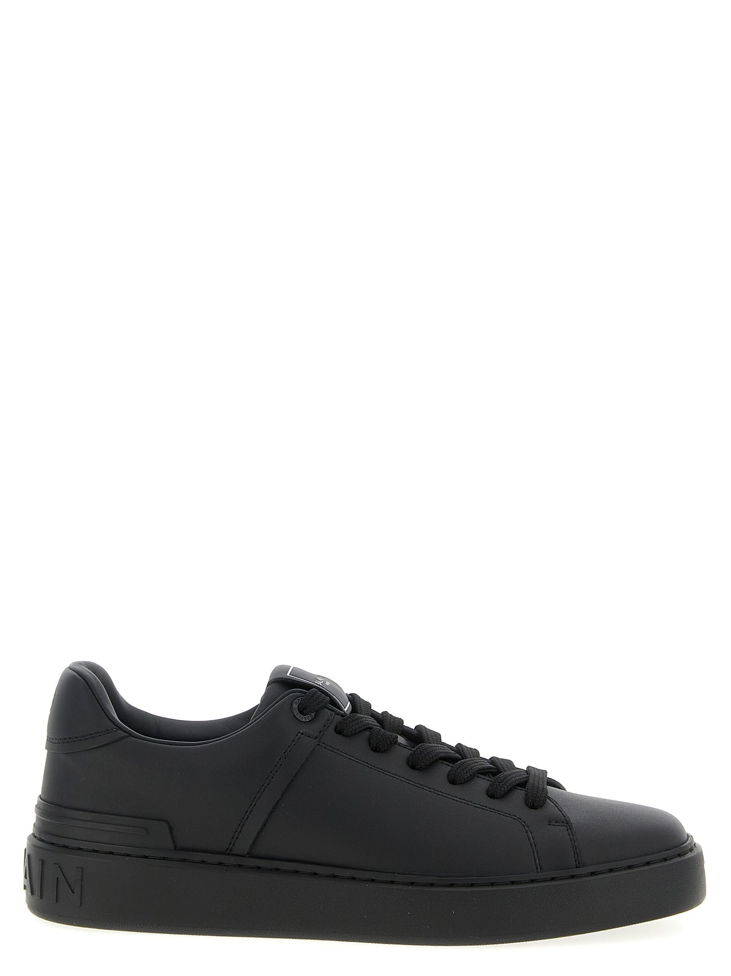 Black Calfskin Low Top Sneakers
