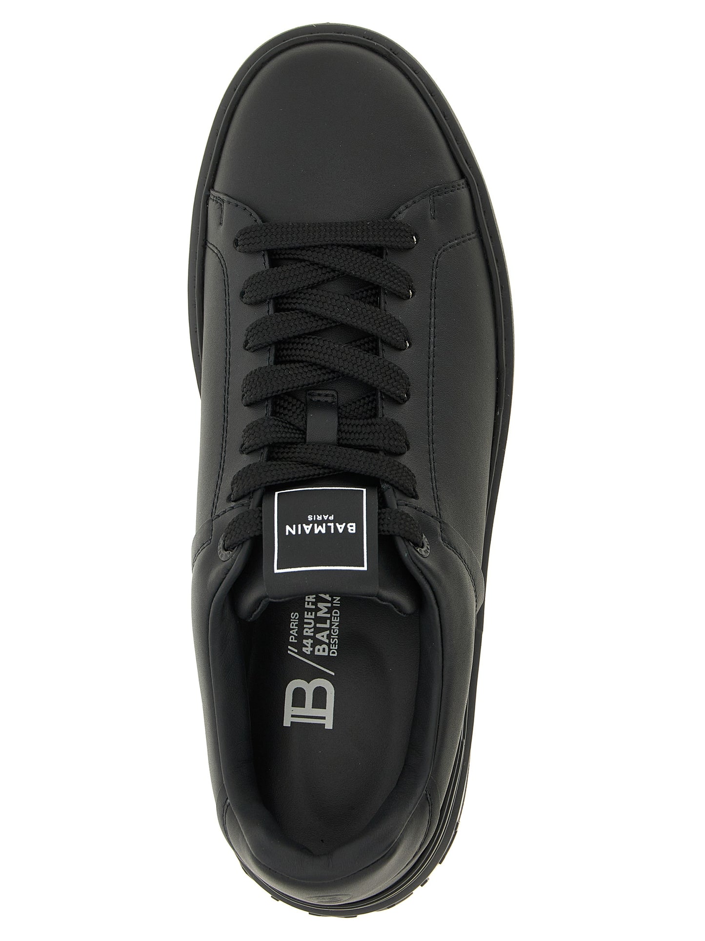 Black Calfskin Low Top Sneakers