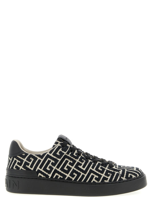 Black Cotton Sneakers