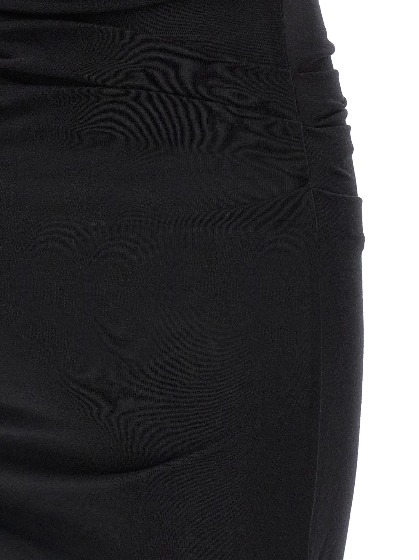 Black Lycra Midi Dress