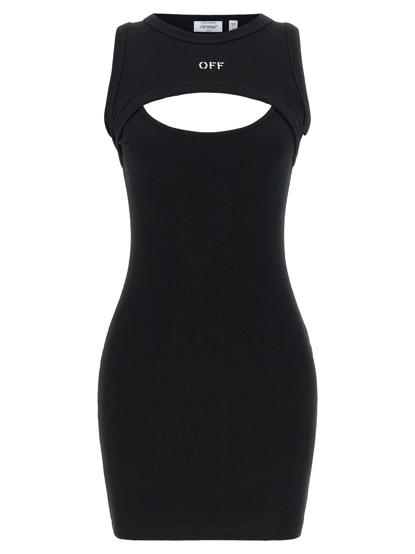 Bicolor Cotton Short Dress