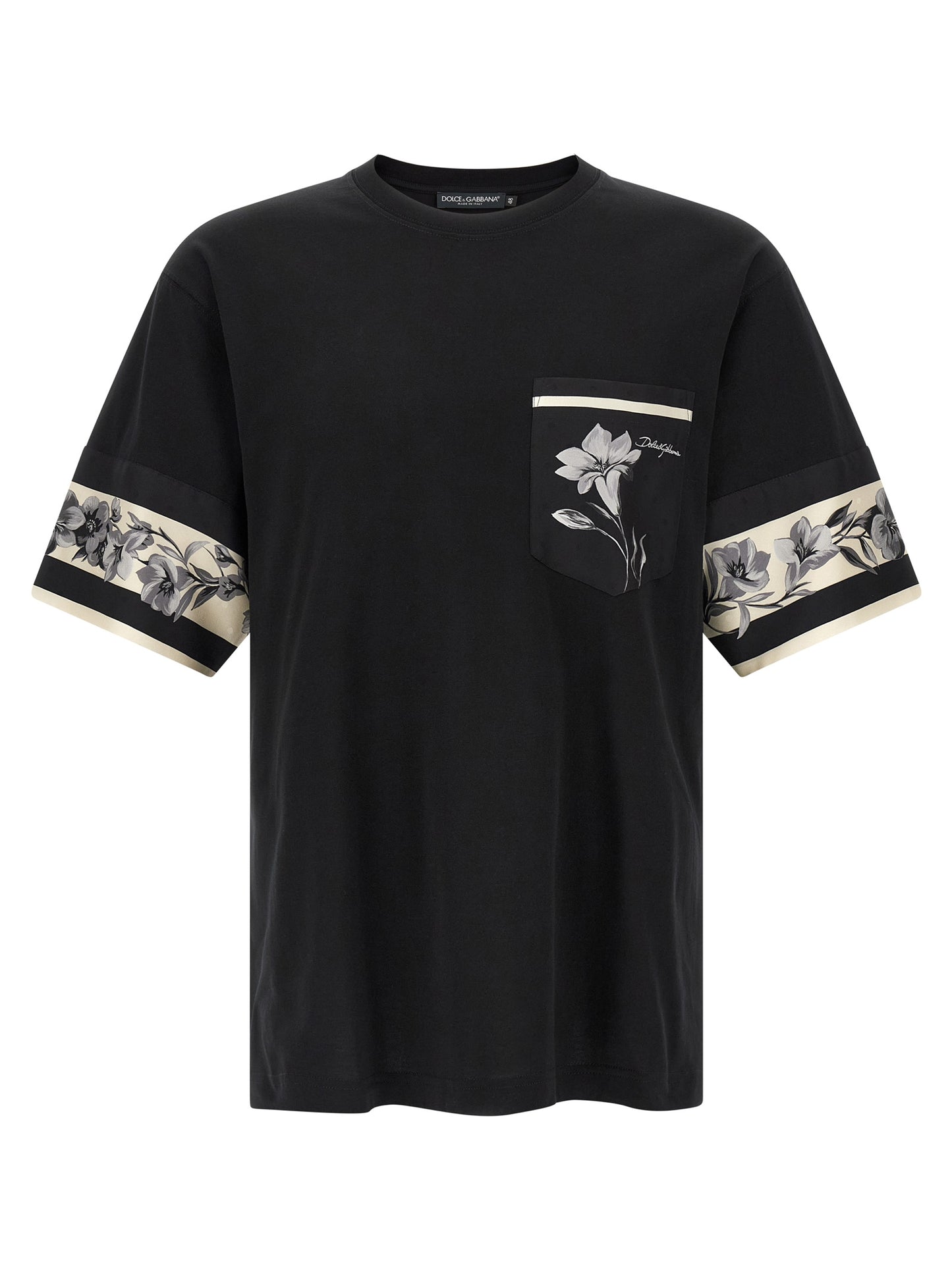 Black Cotton Long Sleeve T-Shirt