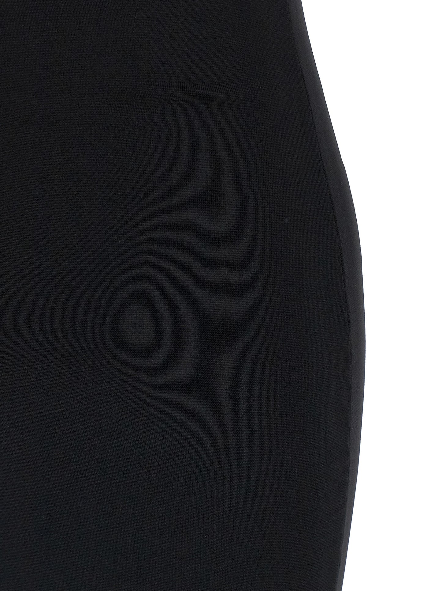 Black Viscose Midi Dress