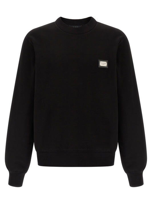 Black Cotton Sweatshirt