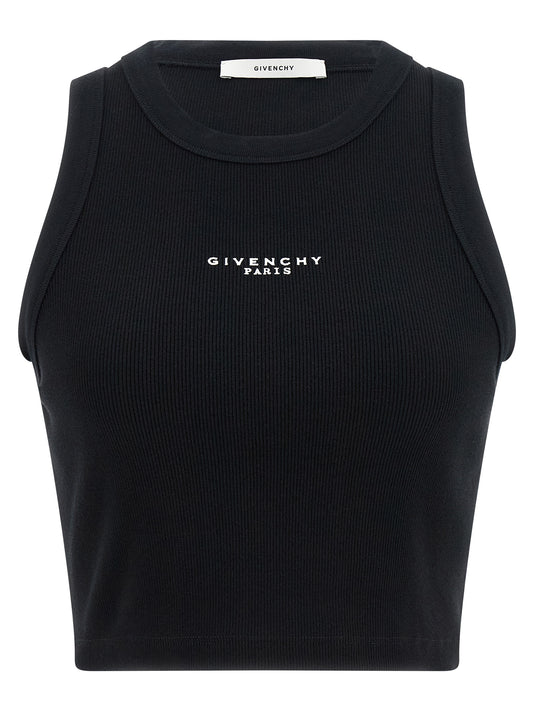Black Cotton Sleeveles T-Shirt