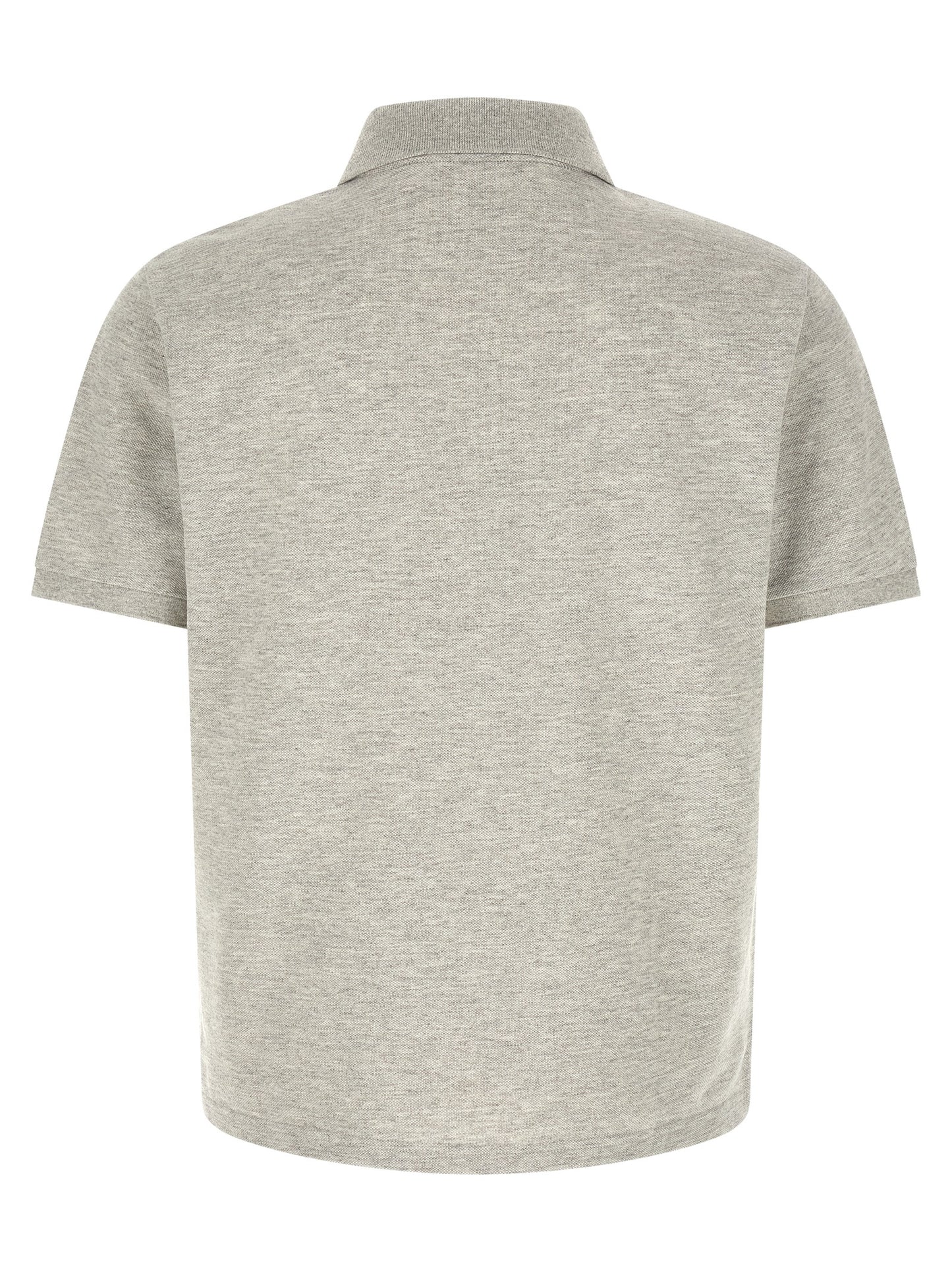 Gray Cotton Polo Shirt