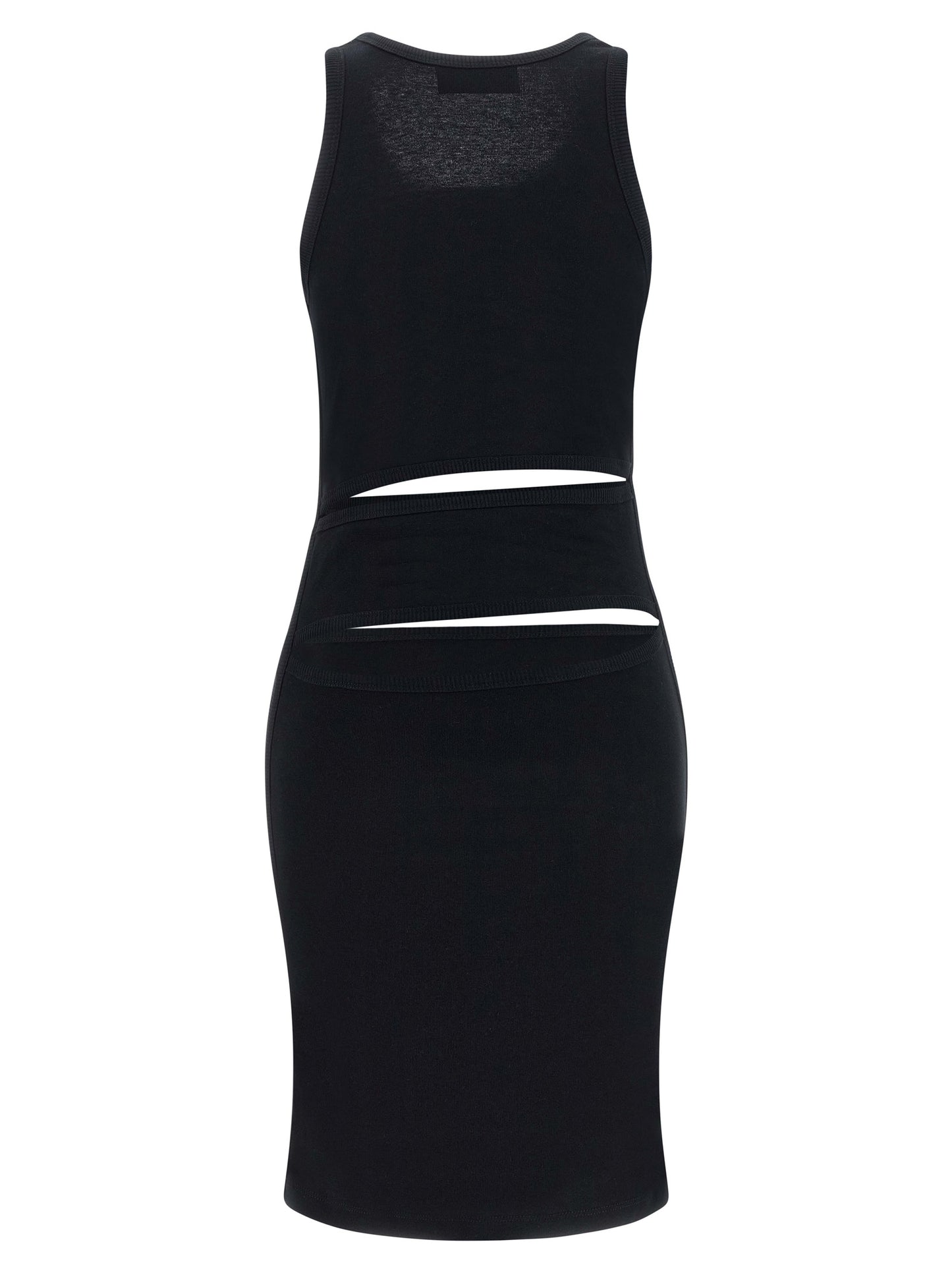 Black Organic Cotton Short Dress