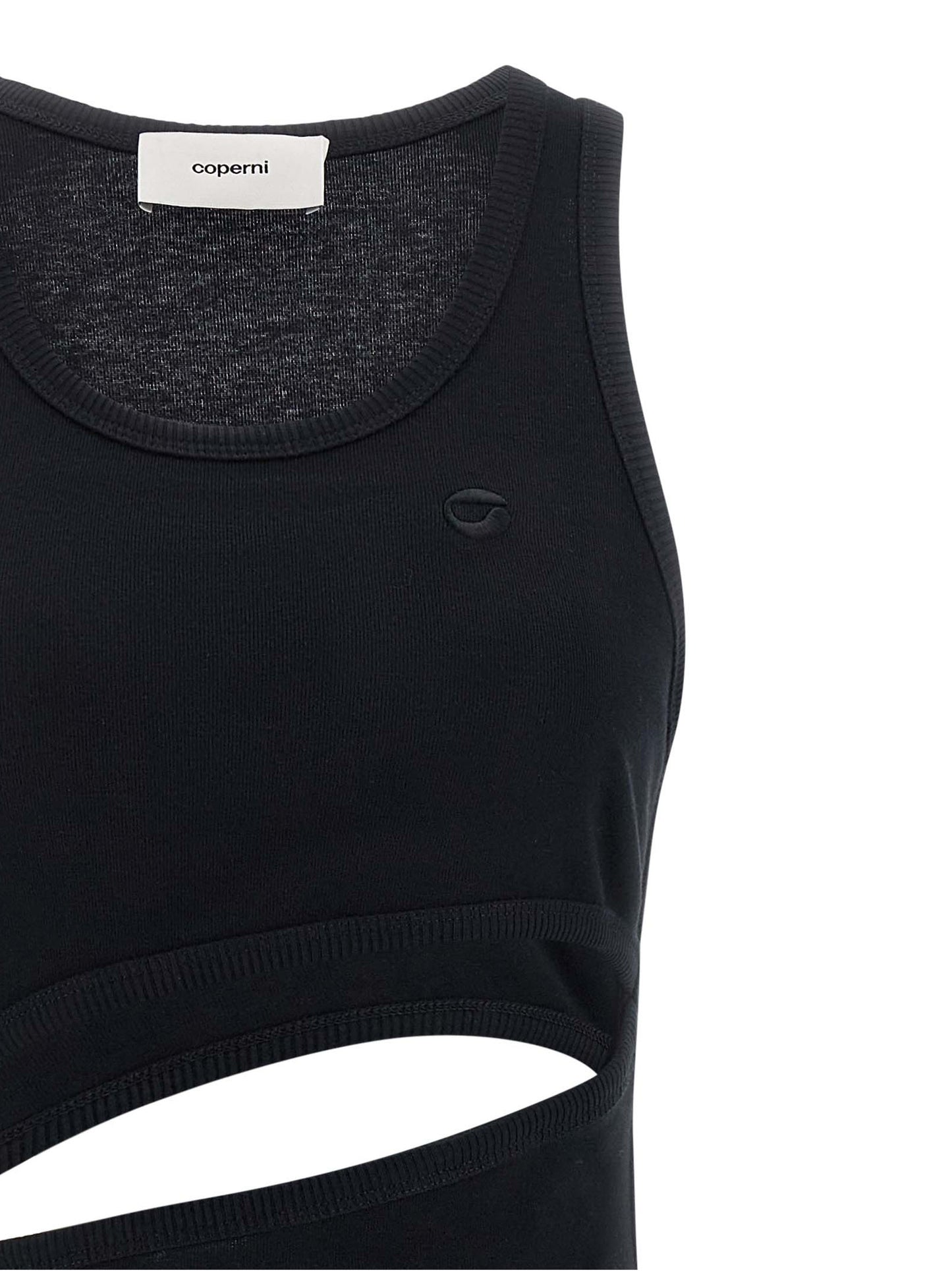 Black Organic Cotton Short Dress
