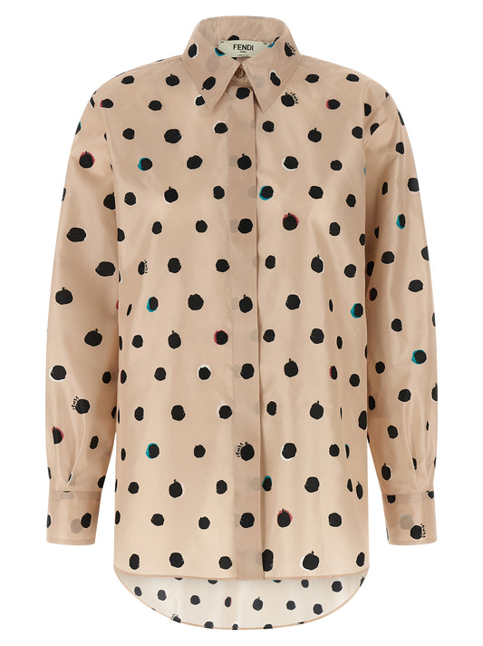 Fendi Multicolor Silk Blouse