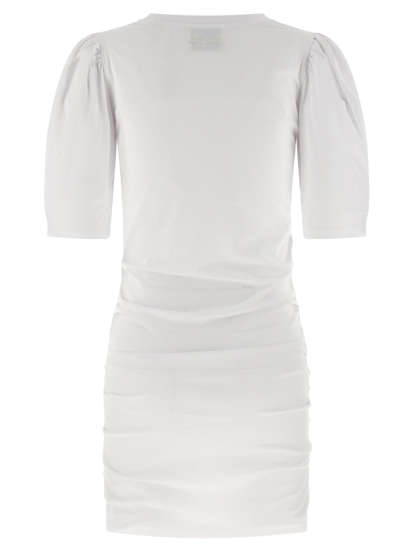 White Cotton Short Dress