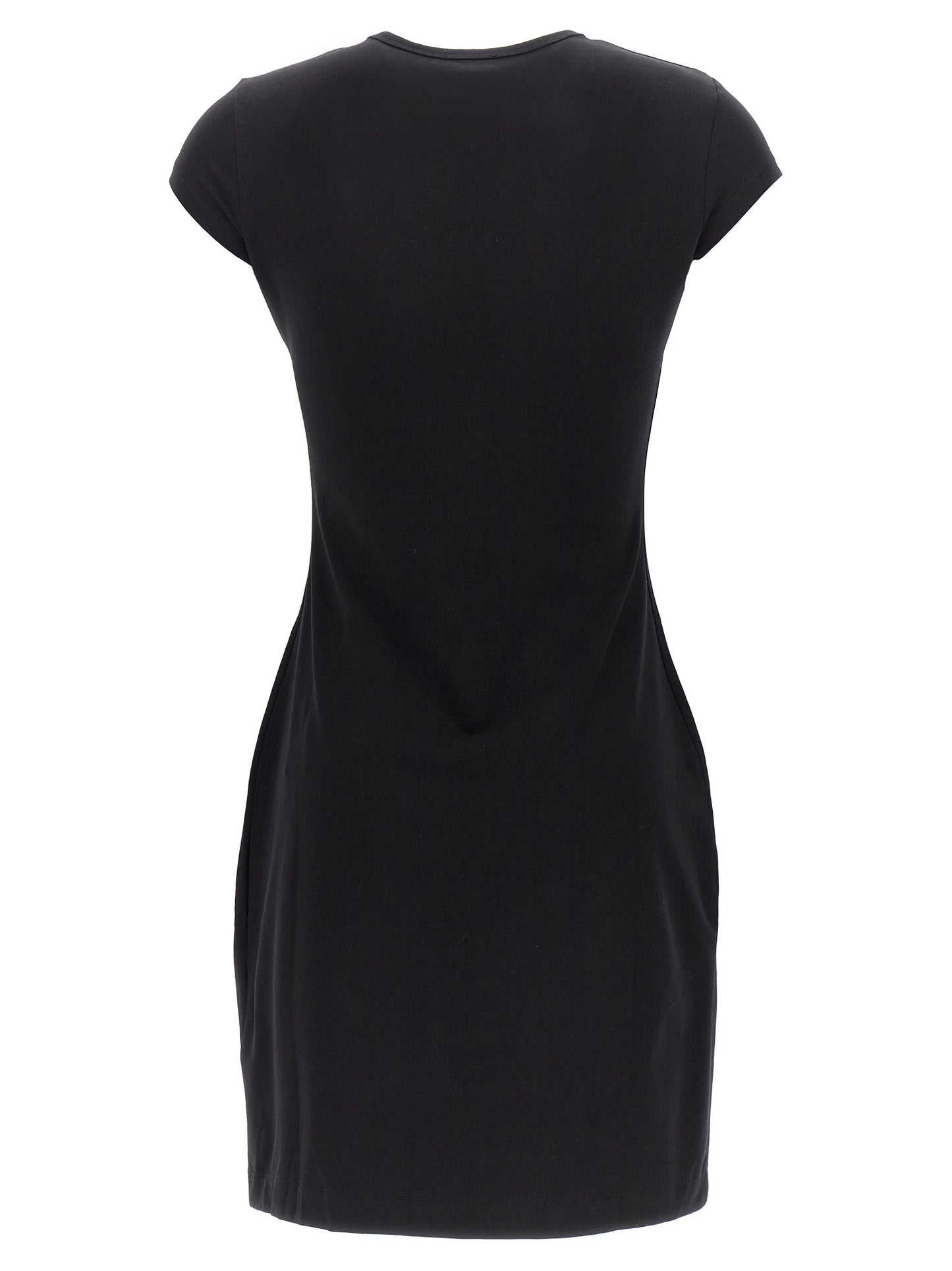 Black Cotton Short Dress