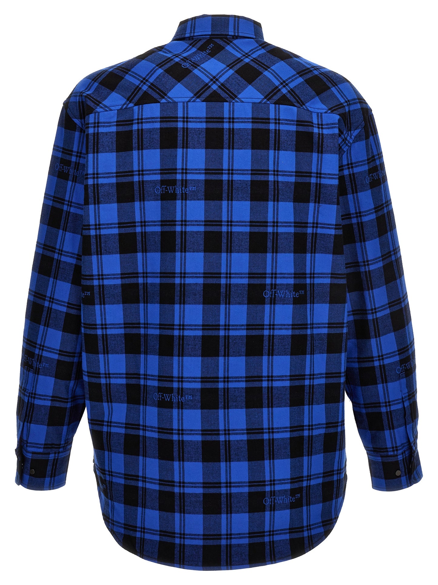 Blue Cotton Pattern Shirt