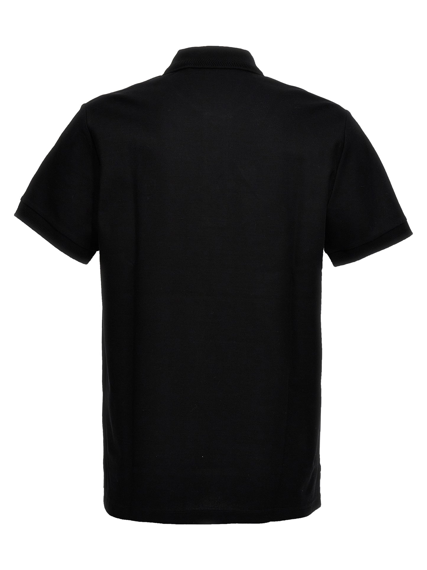Black Cotton Polo Shirt