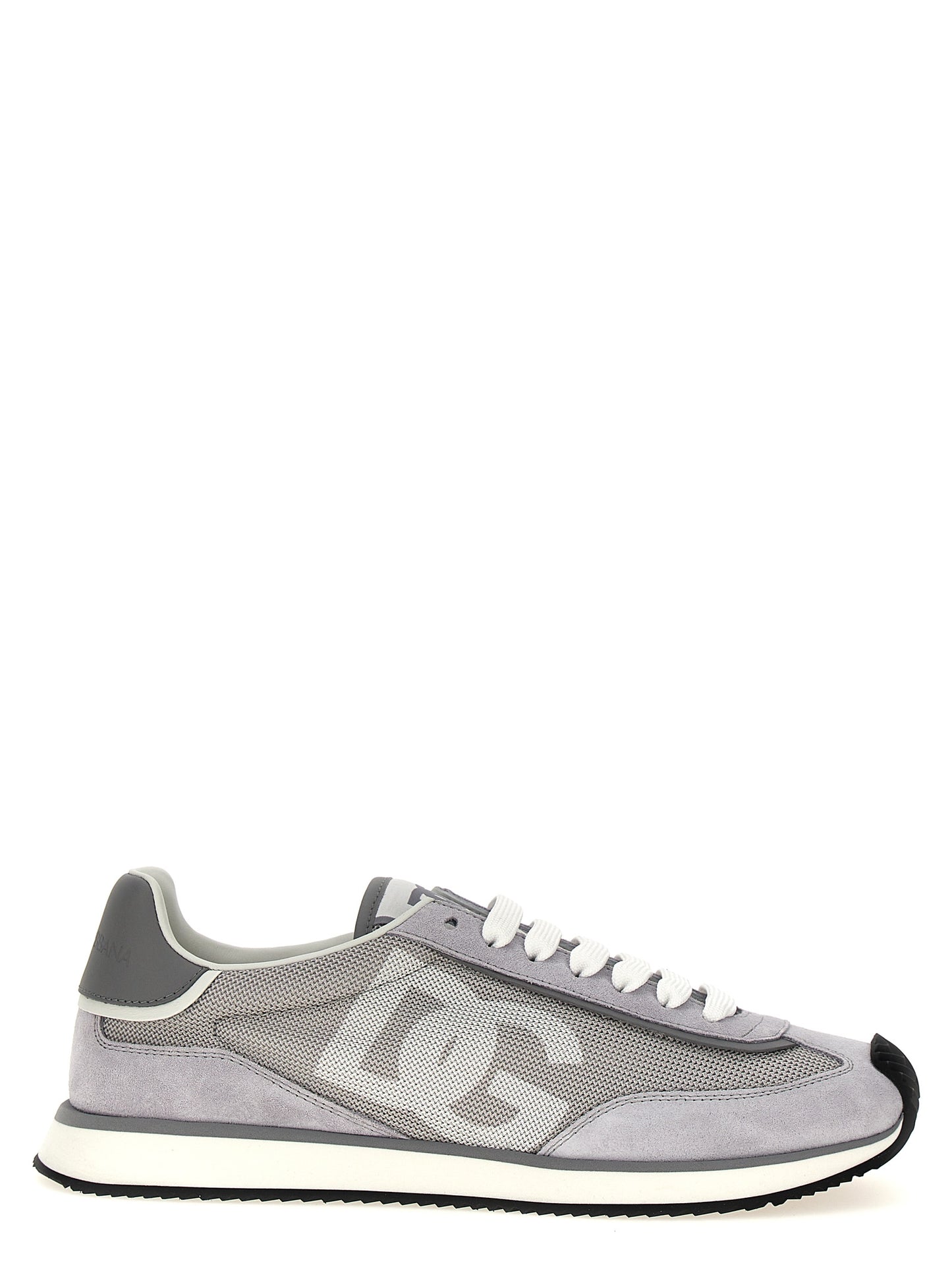 Gray Calfskin Athletic Sneakers