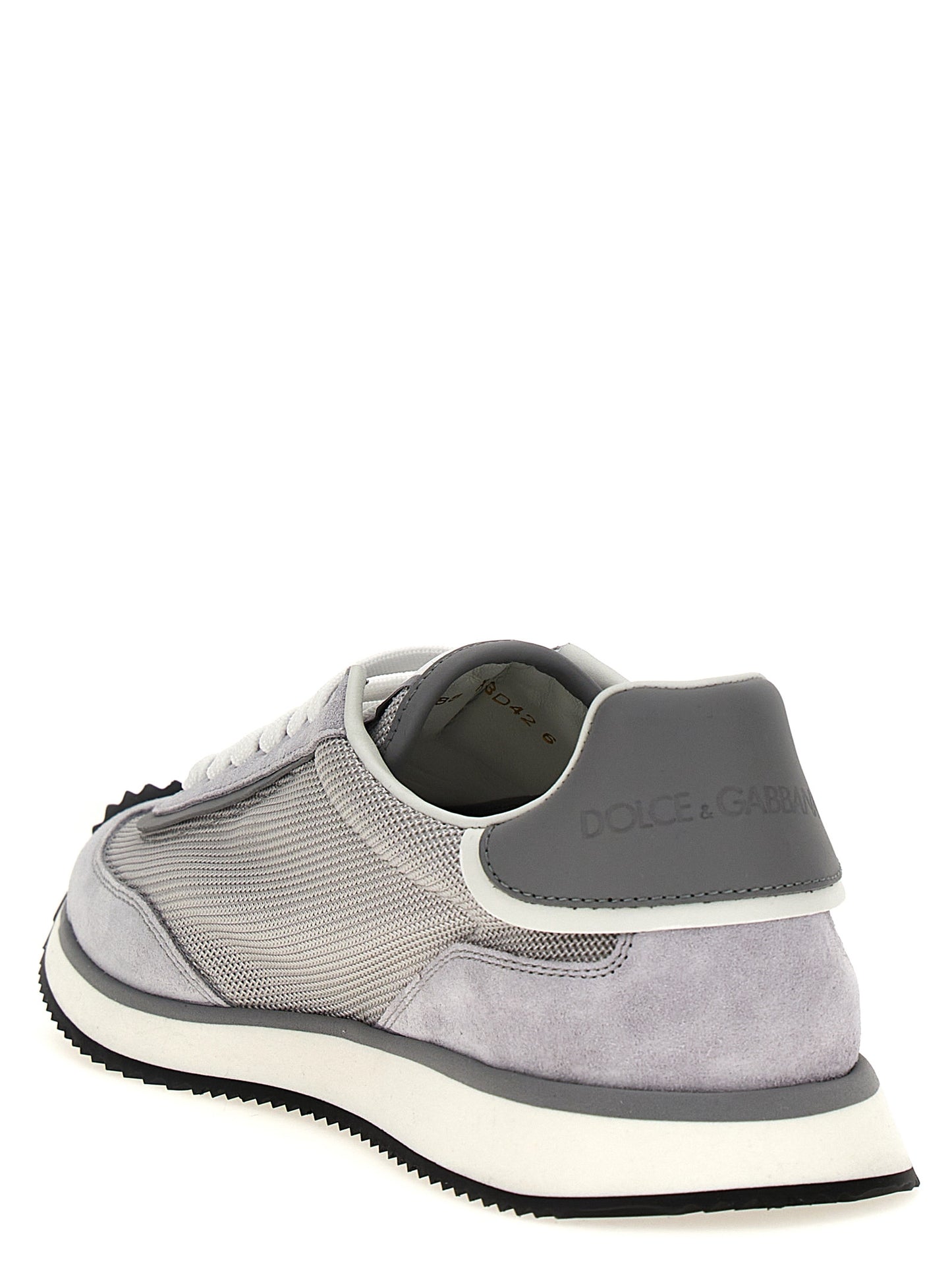 Gray Calfskin Athletic Sneakers