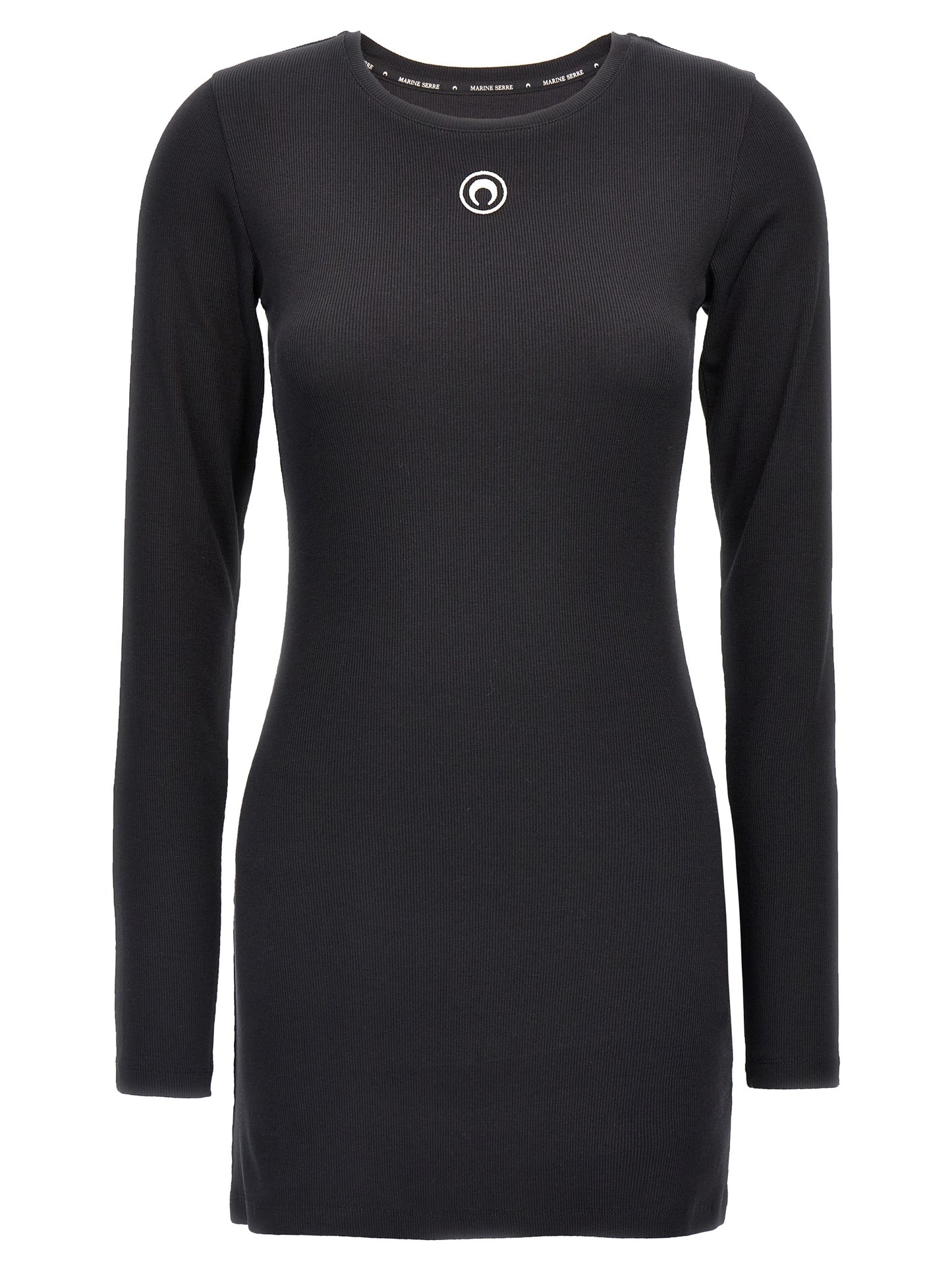 Black Cotton Short Dress