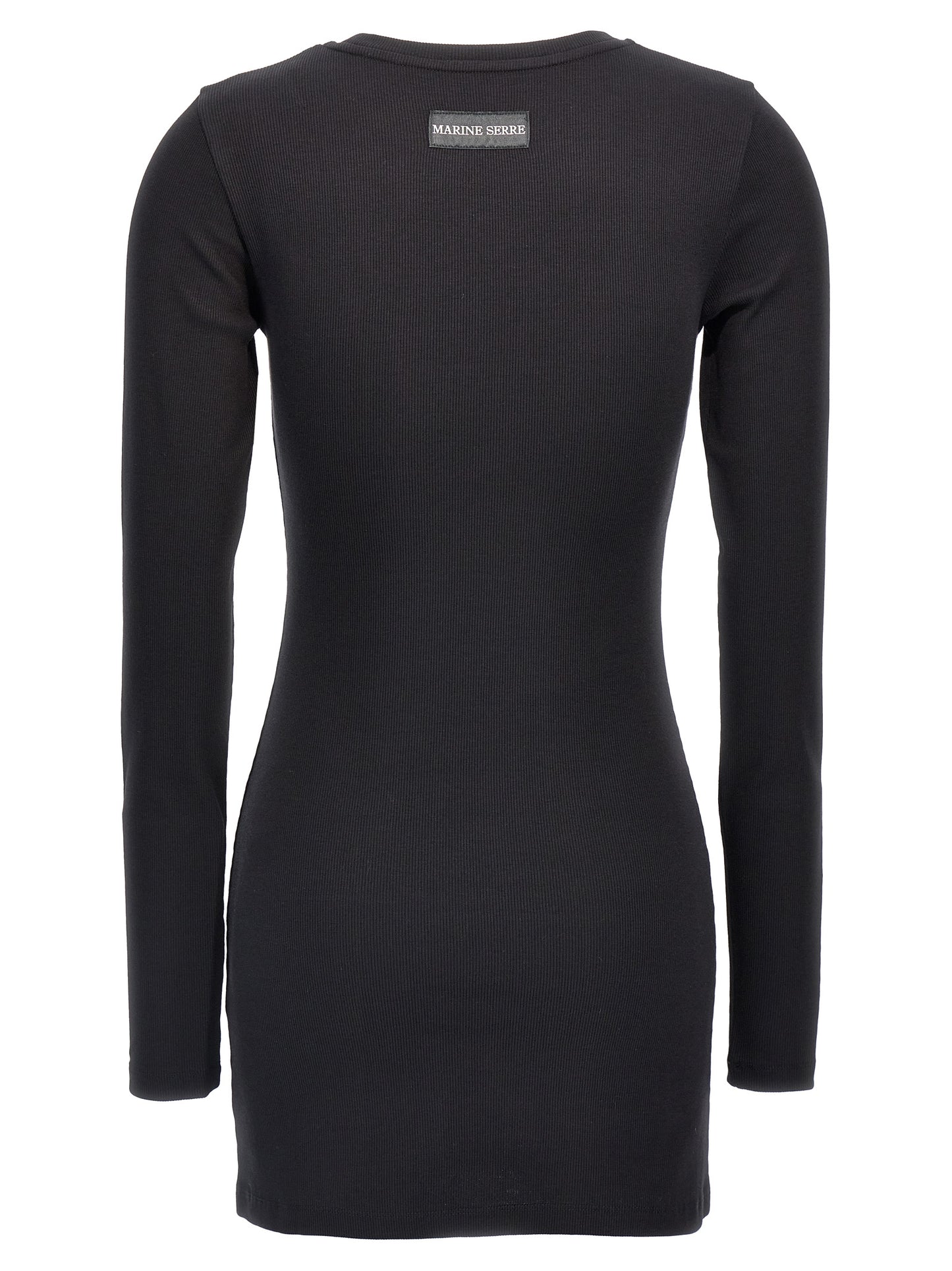 Black Cotton Short Dress