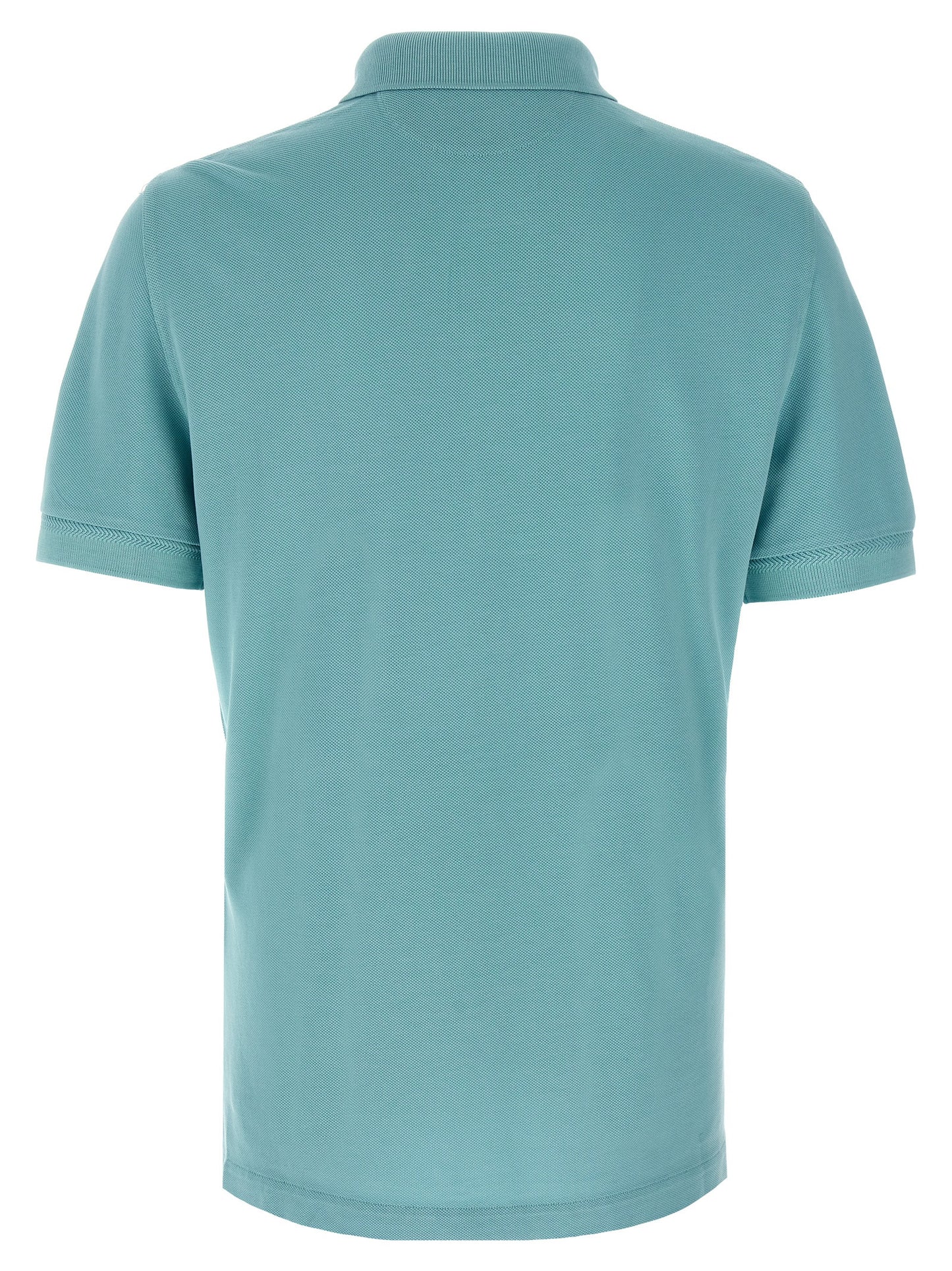 Blue Cotton Polo Shirt