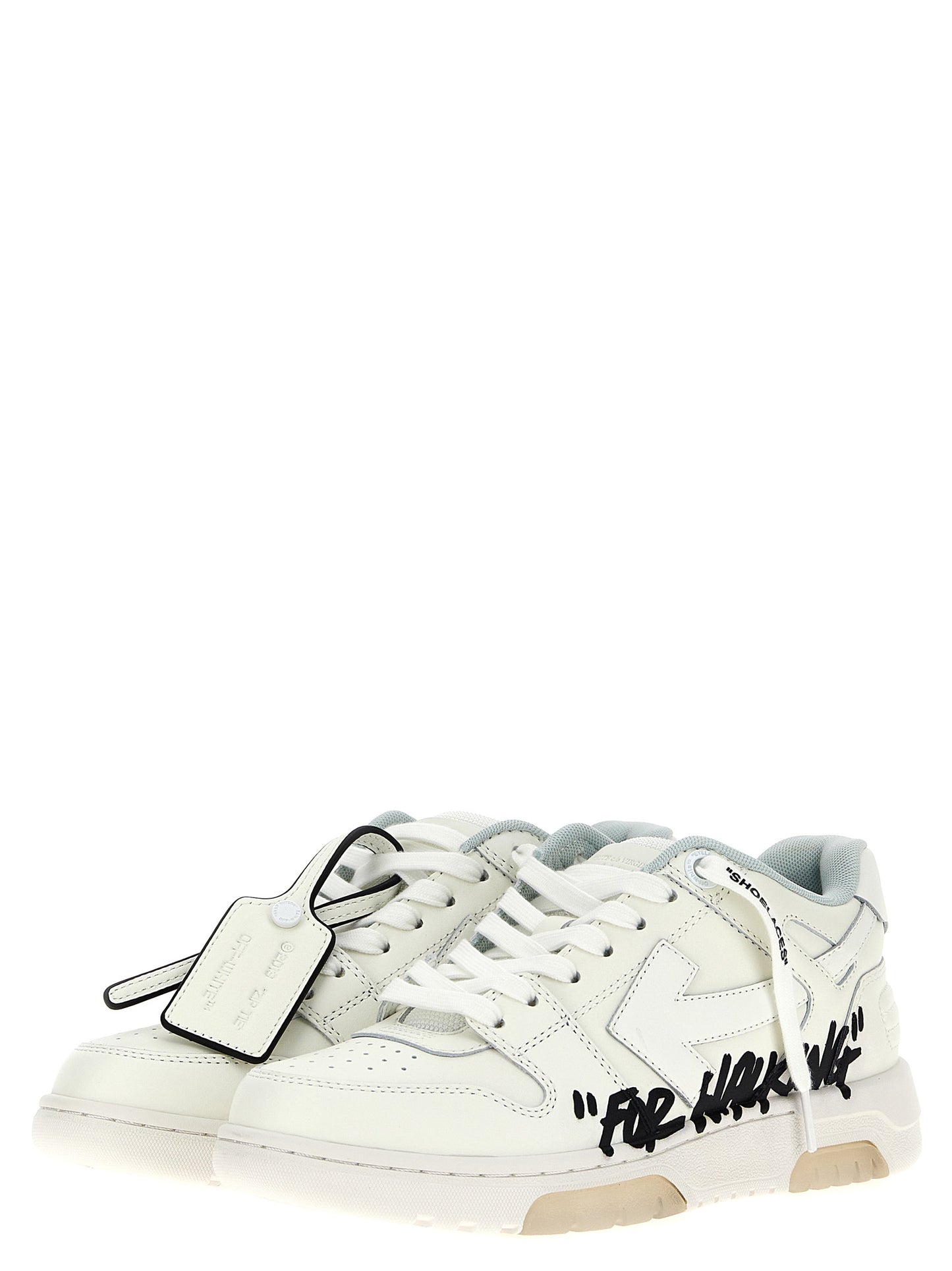 Bicolor Bovine Leather Low Top Sneakers