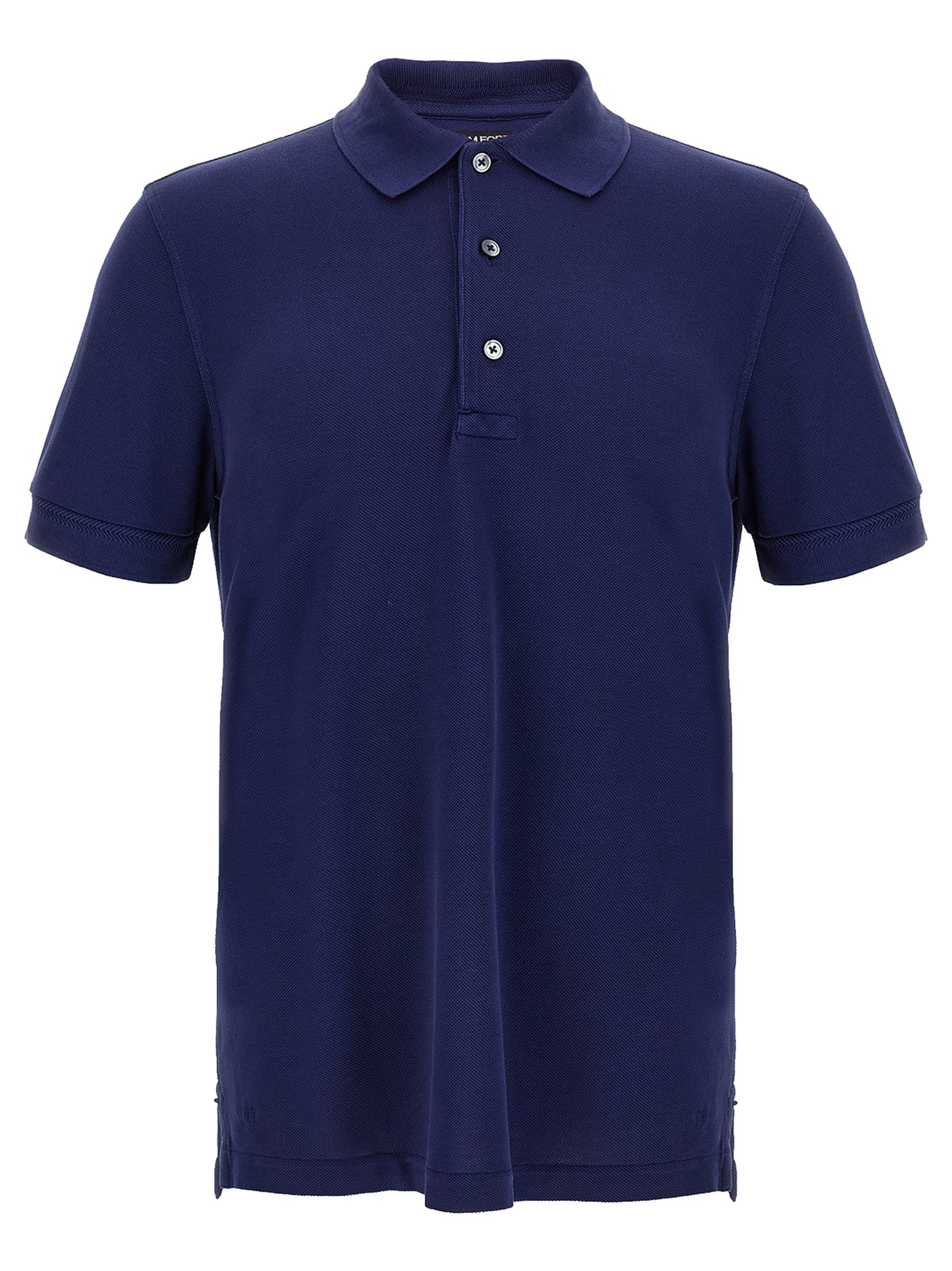 Blue Lyocell Polo Shirt