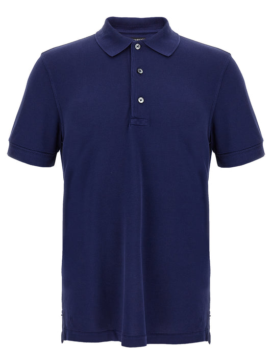 Tom Ford Blue Lyocell Polo Shirt