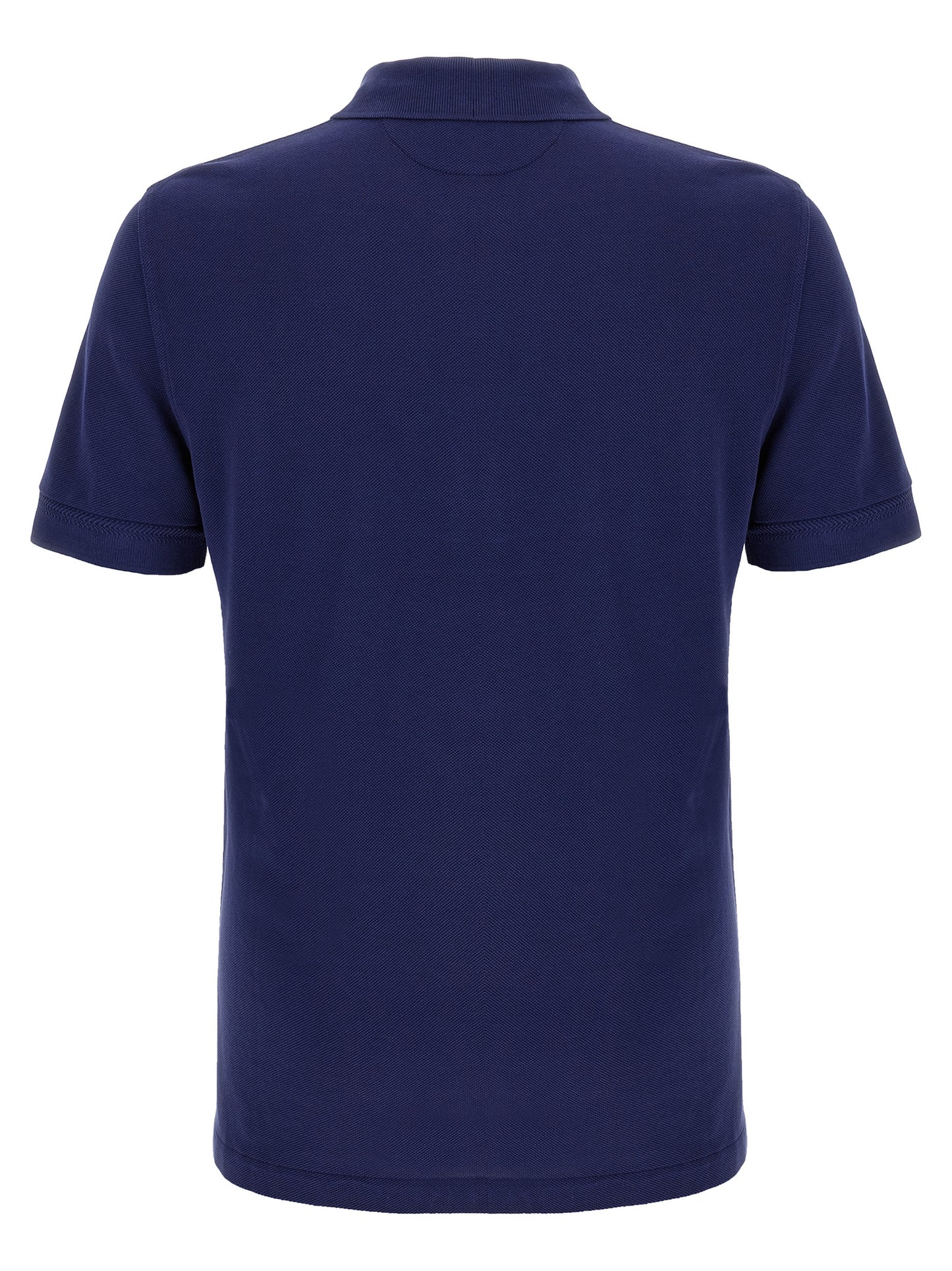 Blue Lyocell Polo Shirt