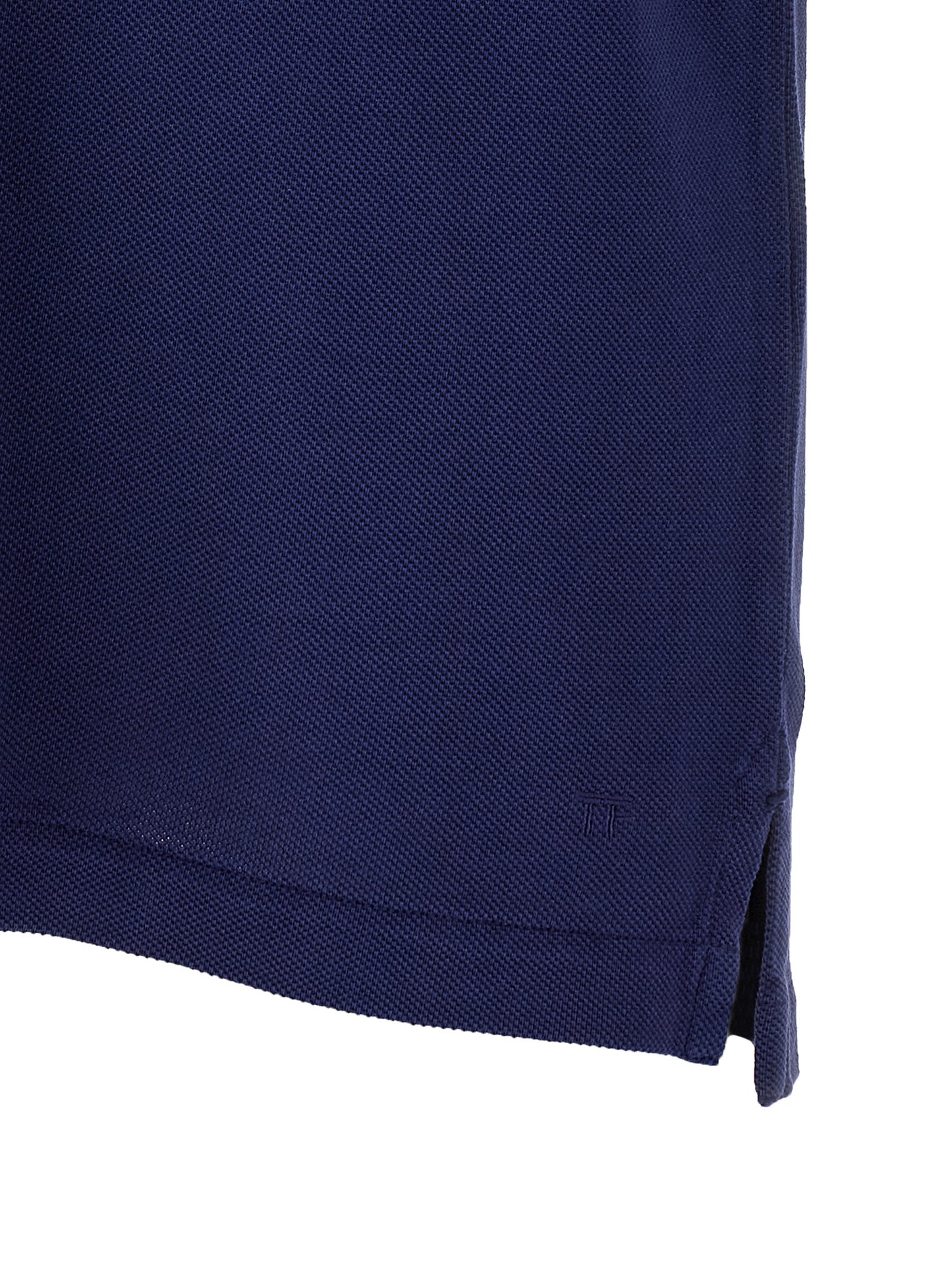 Blue Lyocell Polo Shirt