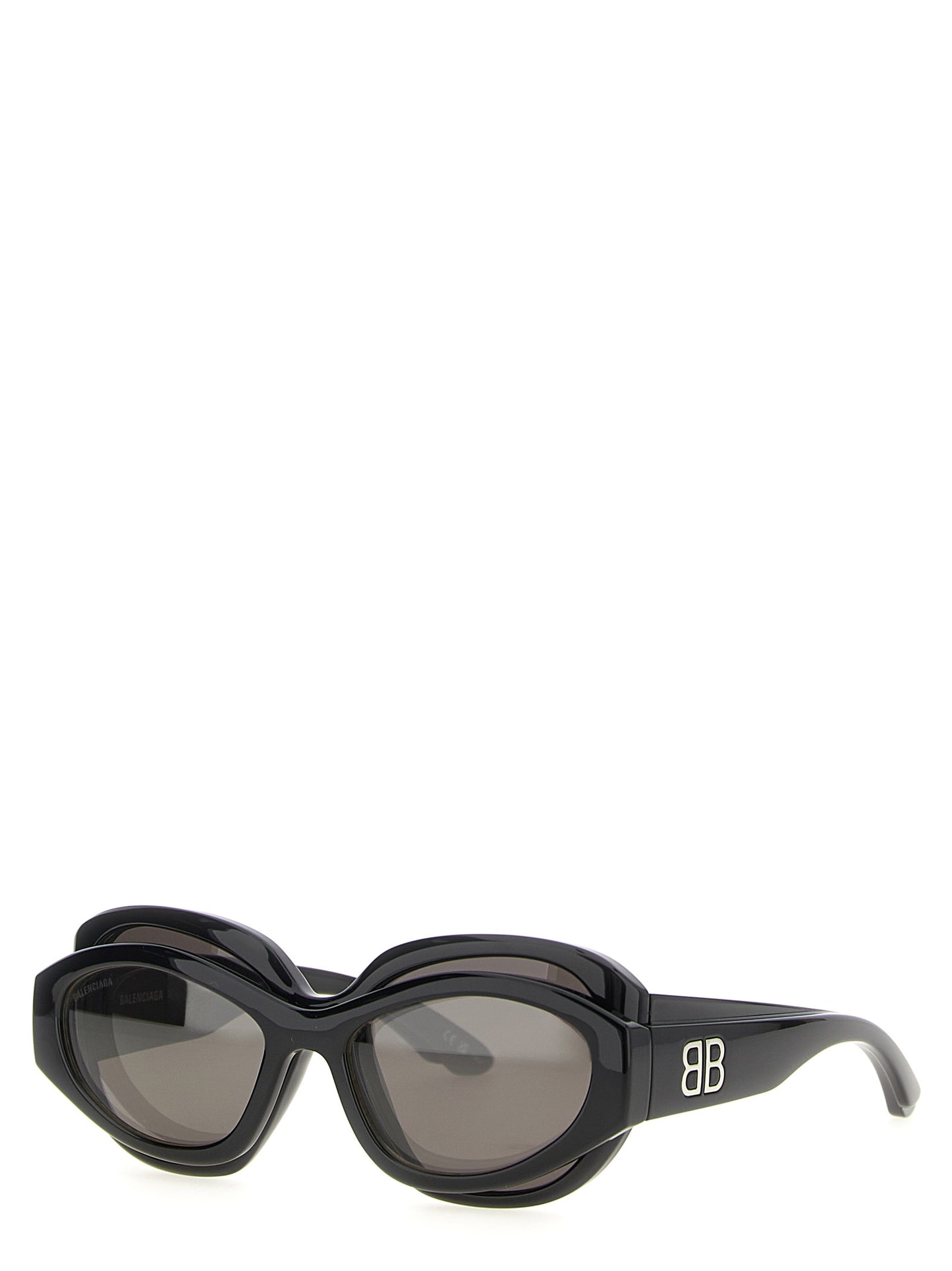 Black Polyamide Sunglasses