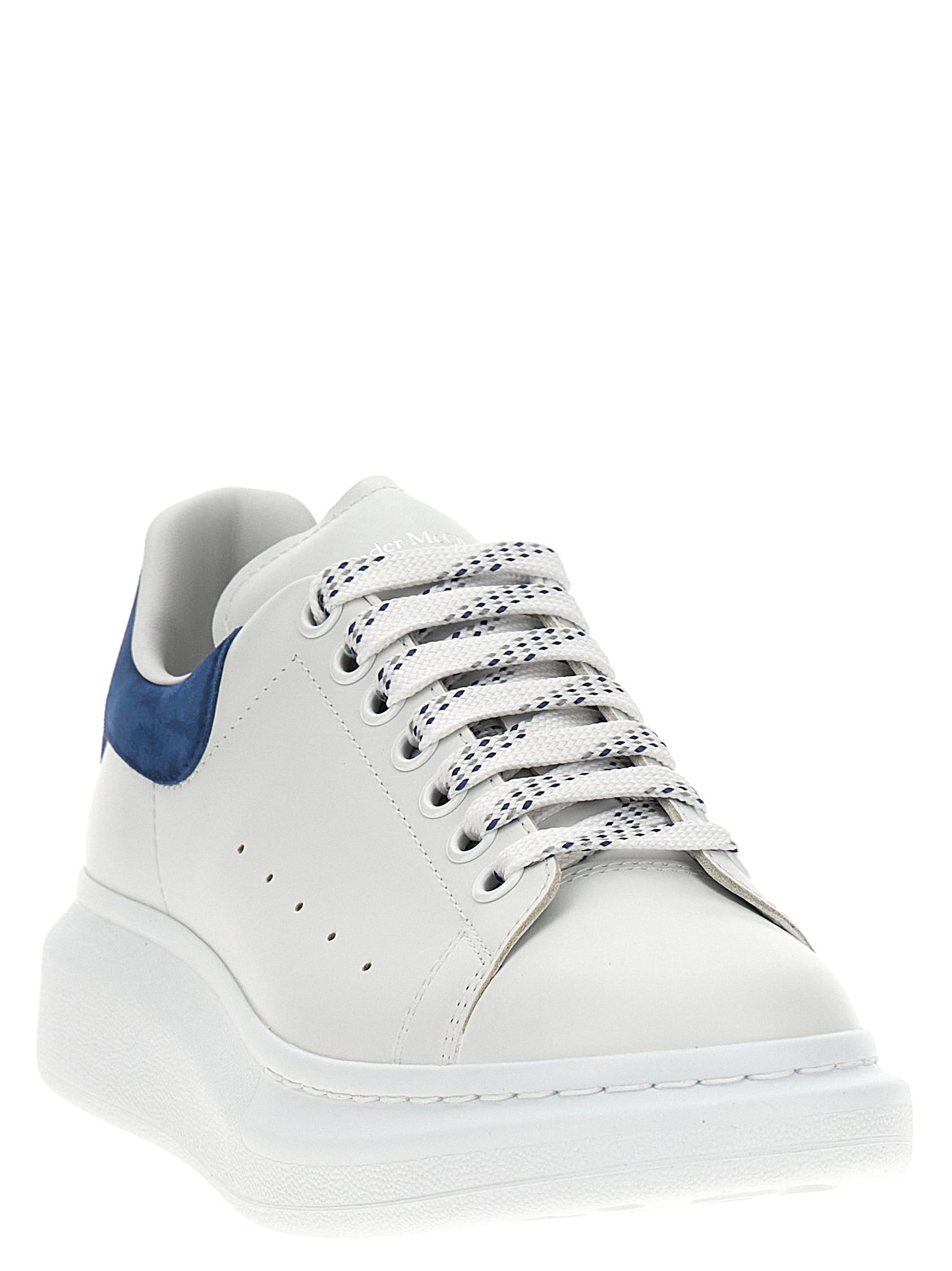 Blue Calfskin Chunky Sneakers