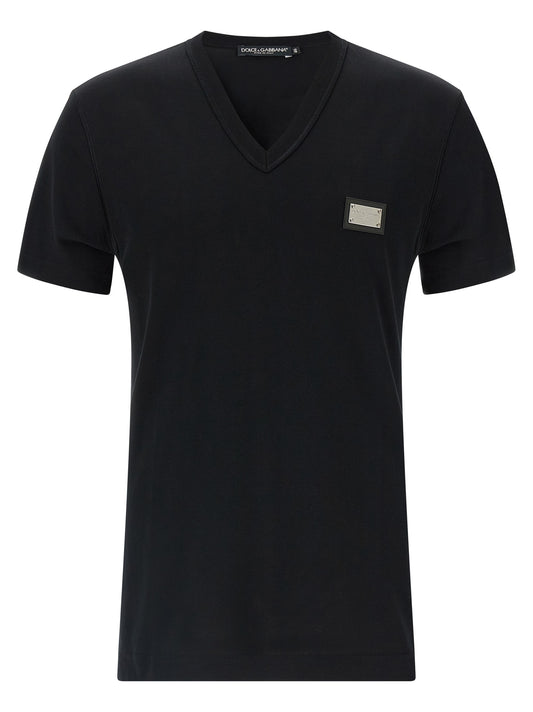 Black Cotton T-Shirt