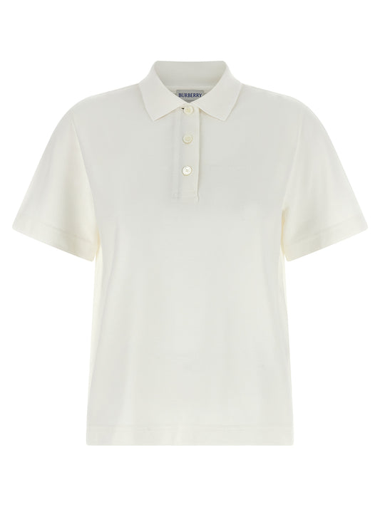 White Cotton Polo Shirt