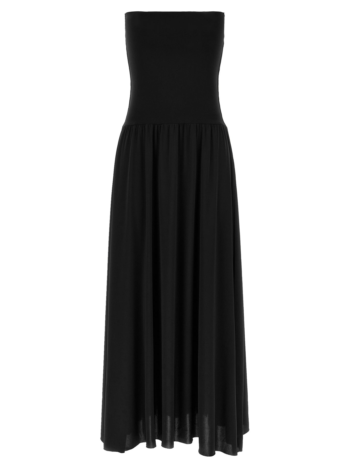 Black Polyamide Long Dress