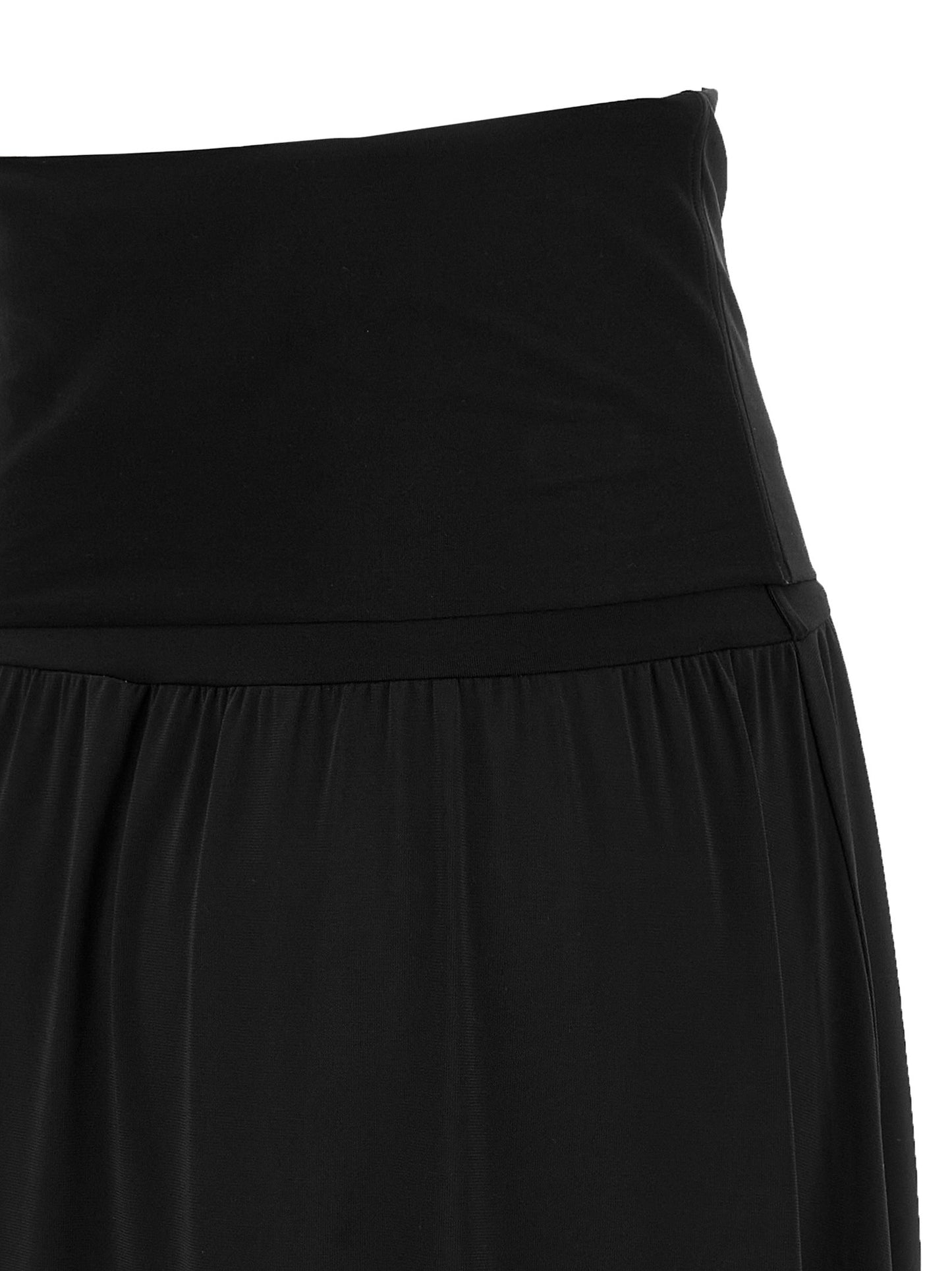 Black Polyamide Long Dress