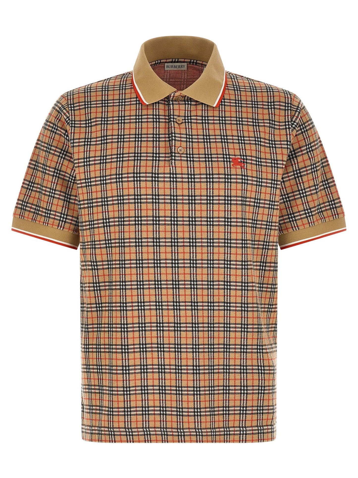 Beige Viscose Polo Shirt