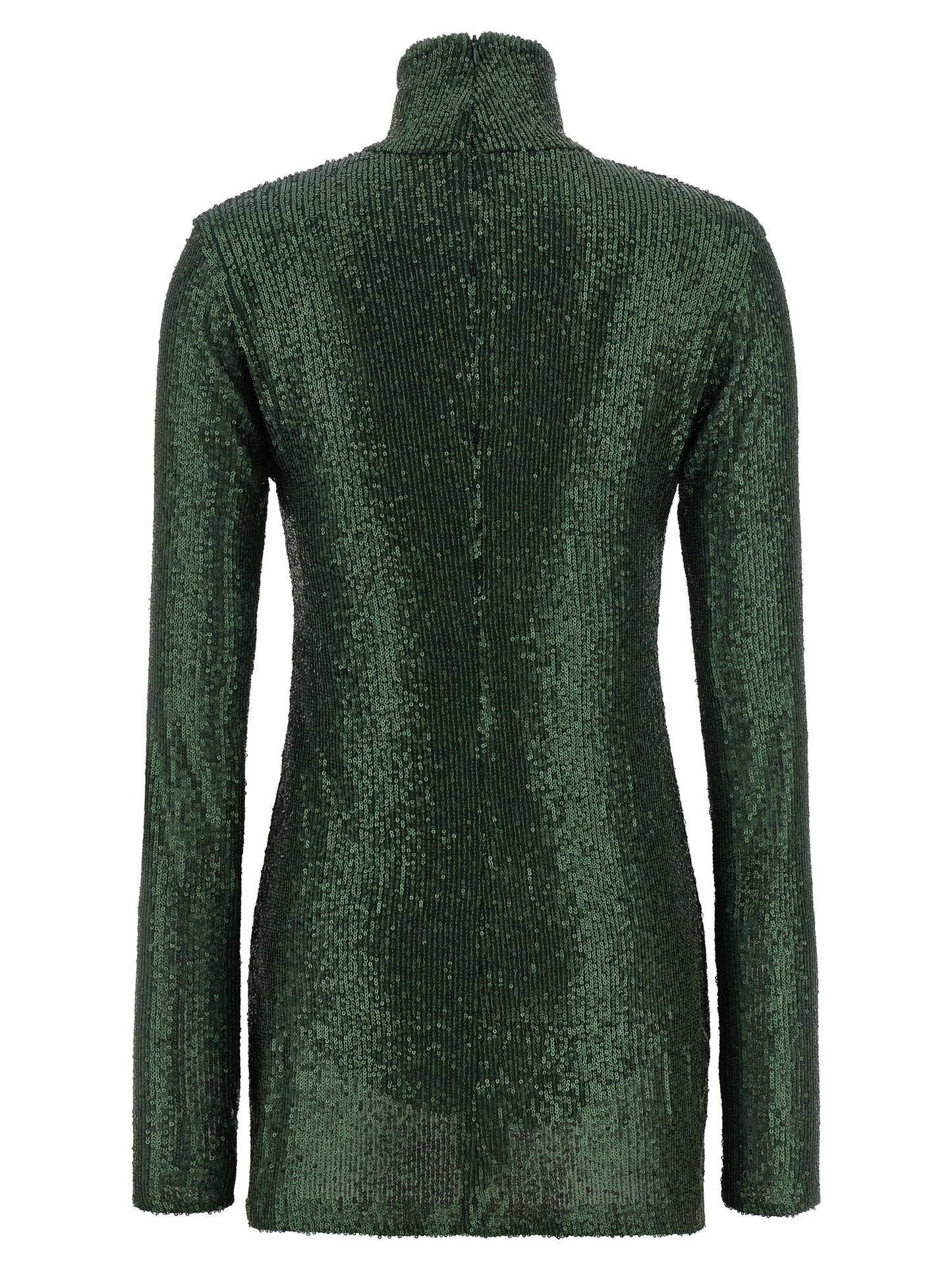 Bicolor Polyester Short Dress