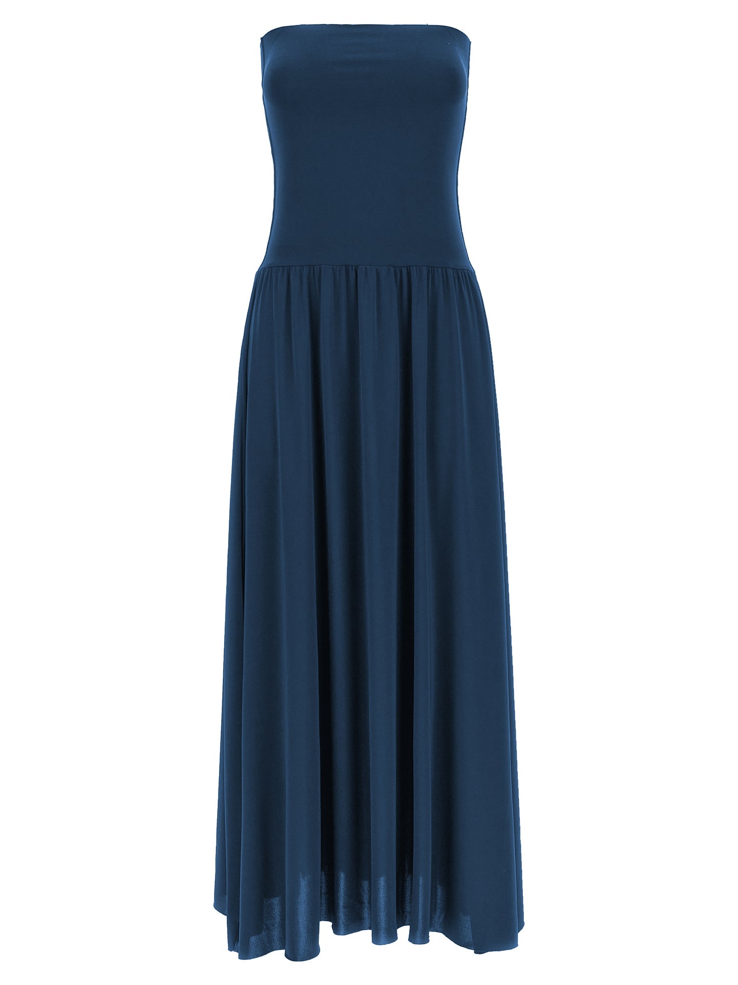 Bicolor Polyamide Long Dress