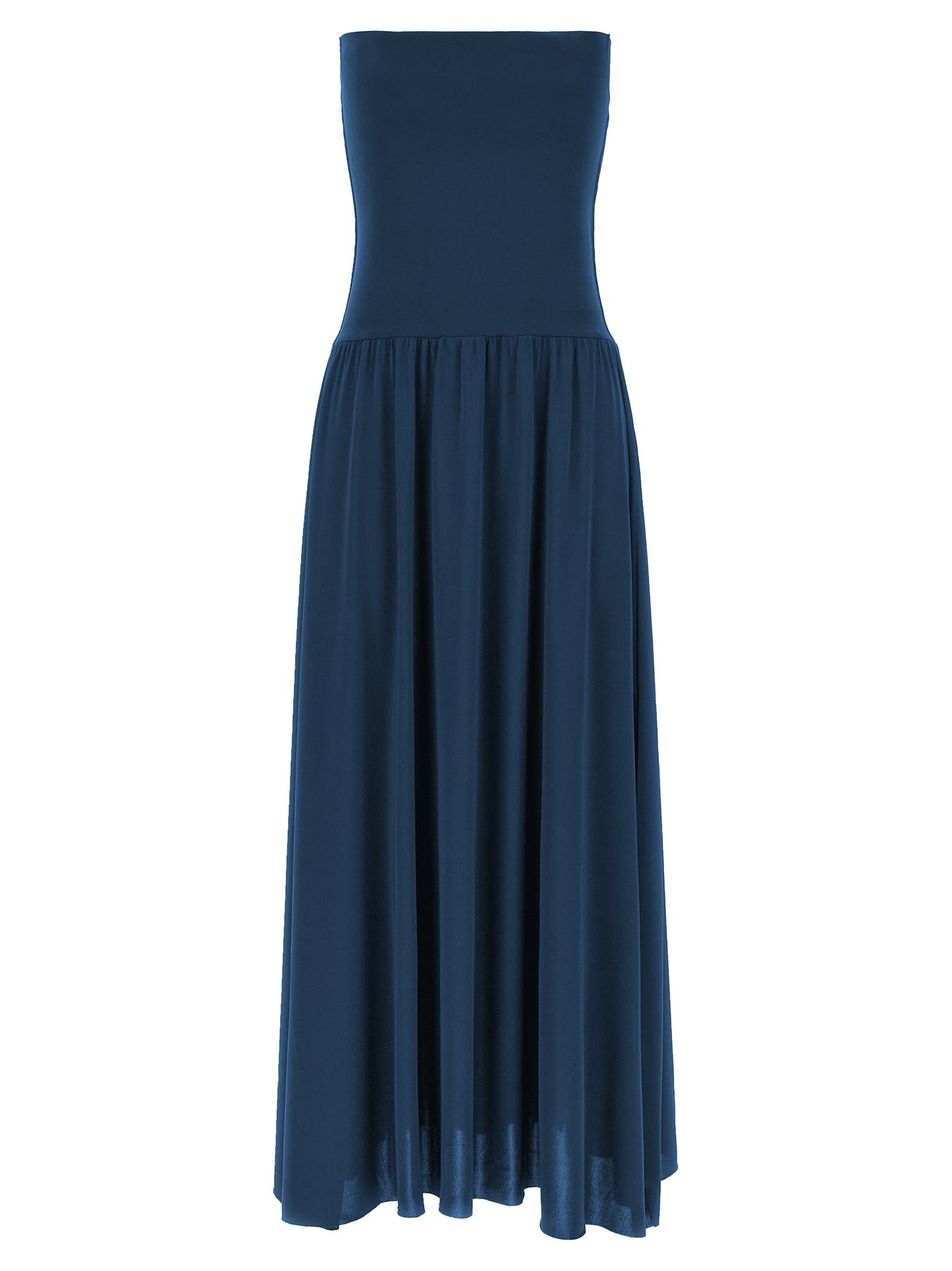 Bicolor Polyamide Long Dress