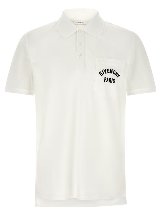 White Cotton Polo Shirt