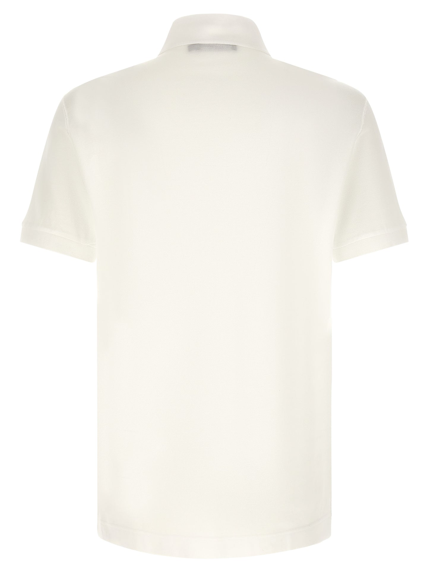 White Cotton Polo Shirt
