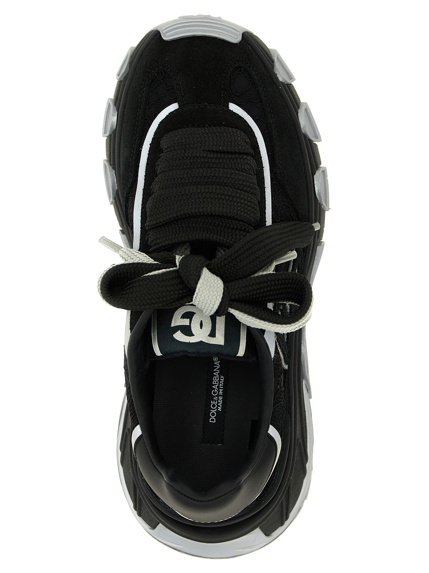 Black Polyamide Athletic Sneakers