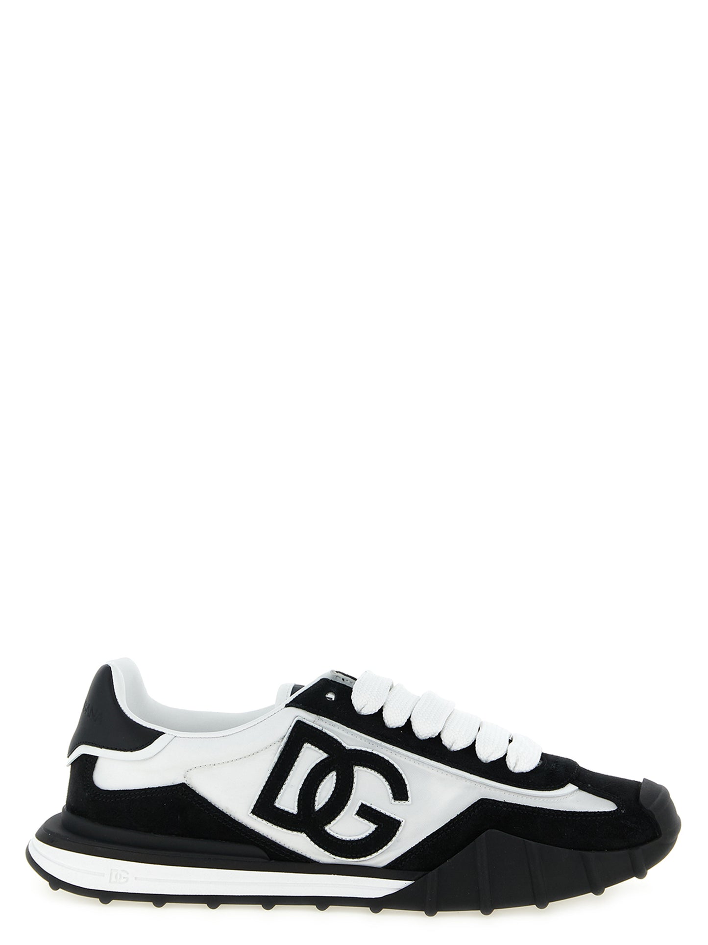 Bicolor Polyamide Athletic Sneakers