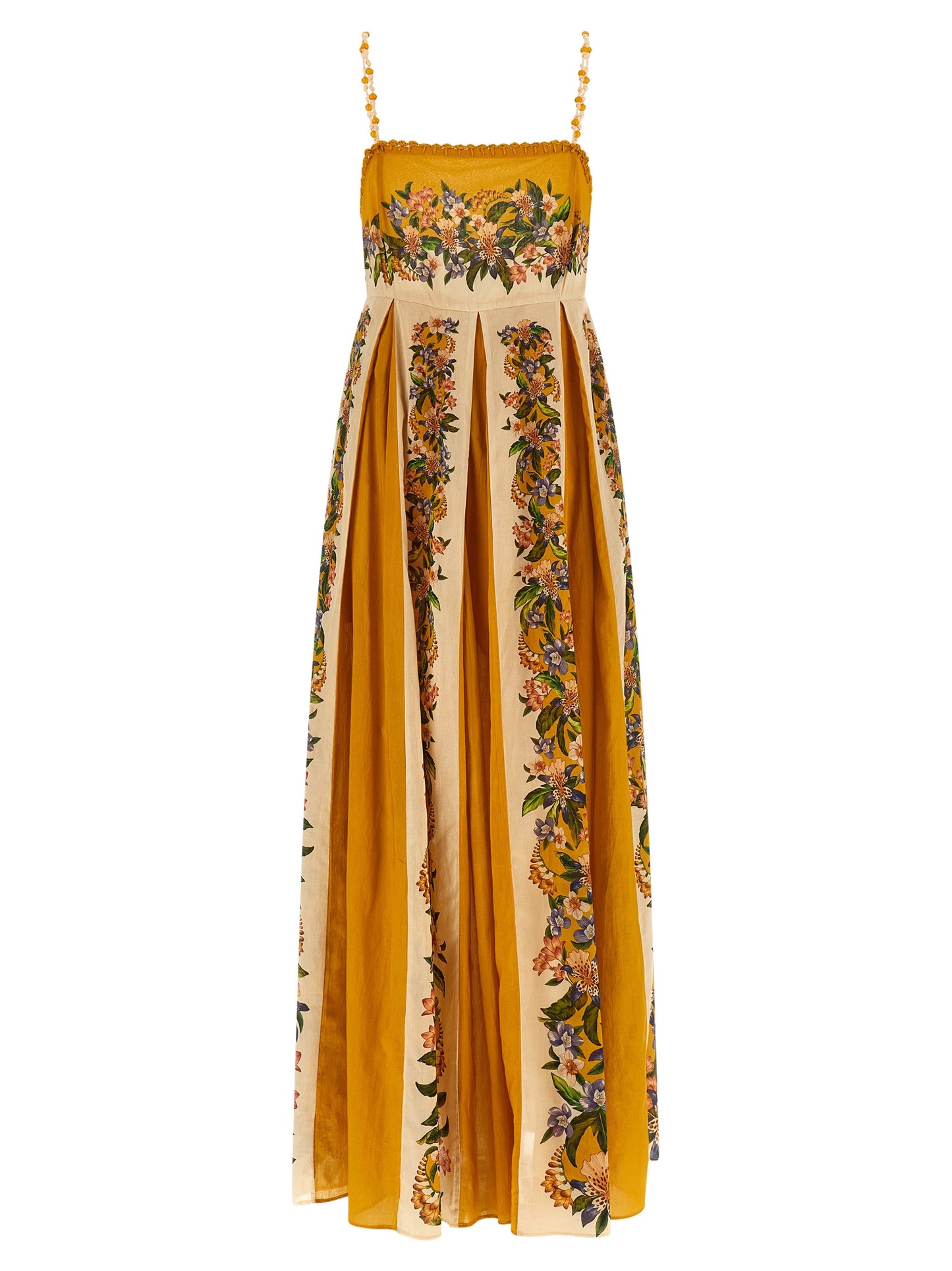 Bicolor Viscose Long Dress