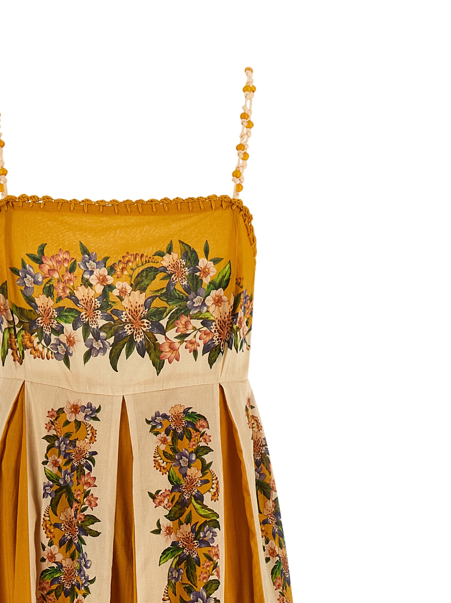 Bicolor Viscose Long Dress