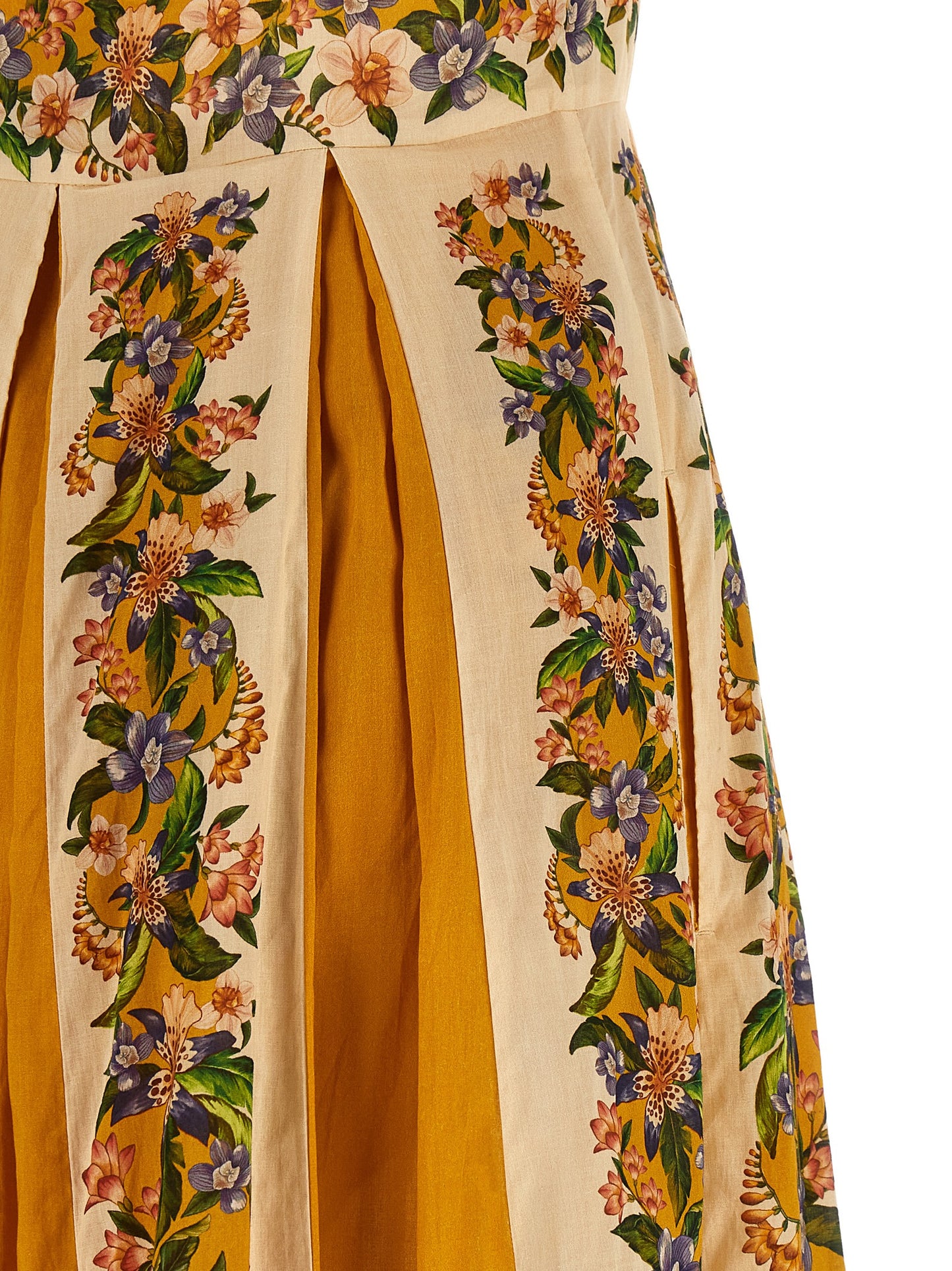 Bicolor Viscose Long Dress