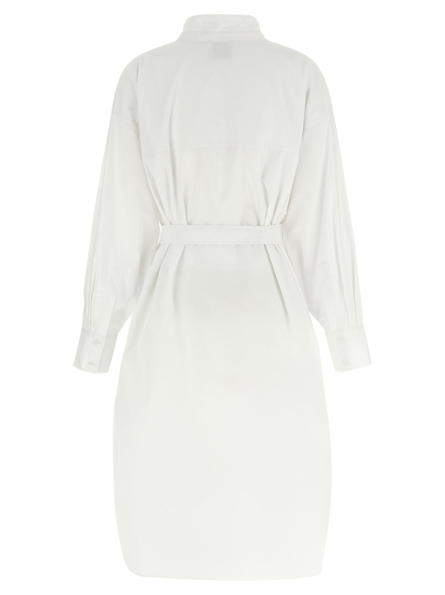 White Cotton Midi Dress