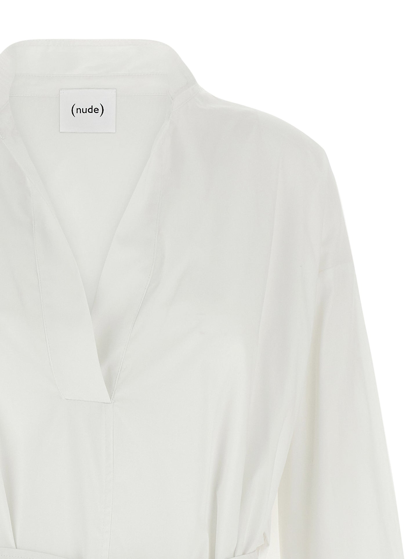White Cotton Midi Dress